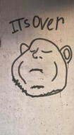 closed_eyes closed_mouth ear frown glasses graffiti internet_is_leaking its_over soyjak stubble text variant:impish_soyak_ears // 140x255 // 24.0KB