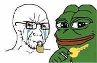 amphibian crying frog glasses key lock nas:pepe pepe_the_frog soyjak stubble variant:soyak // 1024x670 // 76.5KB
