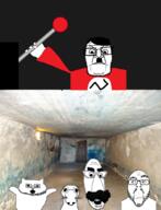 5soyjaks anti_flartson arm flag flag:nazi_germany gas_chamber glasses hair hand imminent_death lever mustache red_shirt soyjak stubble subvariant:jjj swastika variant:catjak variant:dogjak variant:flartson variant:ppp variant:shoejak // 1911x2498 // 3.8MB