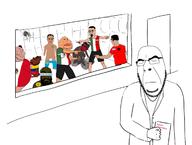 black_skin brown_skin closed_eyes closed_mouth doctor flag namefag_drama namefags psychiatric_facility schizophrenia subvariant:tetojak text variant:chudjak variant:cobson variant:feraljak variant:meximutt // 1688x1272 // 502.9KB