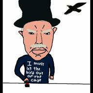 bird button carter_pewterschmidt clothes family_guy grey_hair hat jamiroquai millions_must_die mustache sound subvariant:chudjak_front top_hat variant:chudjak video white_skin // 540x540, 10.9s // 1018.2KB