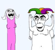 cobsontalks female jester jestermaxxing laughing pink rizz slim subvariant:cobsontalks variant:hydejak woman // 1050x950 // 36.5KB