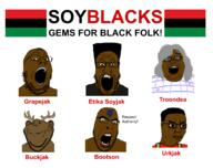 african_american afro angry antler bald black black_skin buck_breaking deer etika family_matters glasses grey_hair hair madea multiple_soyjaks old open_mouth pan_african police_badge pun soyblack steve_urkel streamer stubble suspenders tattoo tranny variant:alicia variant:chudjak variant:cobson variant:gapejak variant:impish_soyak_ears variant:markiplier_soyjak // 2322x1838 // 216.8KB