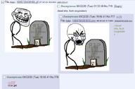 777 2020 bloodshot_eyes crying get grave gravestone imageboard peeling reply smile soyjak_party trollface variant:soyak // 708x463 // 87.2KB