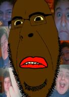 big_lips closed_mouth fatass glasses irl irl_background irl_soy marioman7890 nigger red_lips stubble subvariant:hornyson tyrone variant:cobson yellow_sclera // 503x707 // 340.5KB