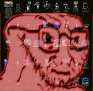 catalog closed_mouth concerned deformed glasses red red_skin screenshot soyjak squished stubble thougher variant:soyak // 750x733 // 116.8KB
