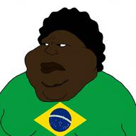 africa black_skin brap braphog brapzilian brazil brazil_flag dark dark_skin flag:brazil meta:ai_generated nigger variant:meximutt // 1024x1024 // 154.8KB
