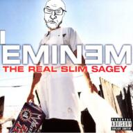 album_cover closed_mouth eminem glasses music parental_advisory punisher_face sage slim_sagey slim_shady stubble the_real_slim_shady_(eminem_album) variant:feraljak white_shirt // 1078x1080 // 215.1KB