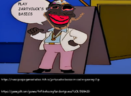artist:sloppyjakky baldis_basics bloodshot_eyes blue_shirt brown_skin cado clothes distorted froot game gamejolt hanging itchio jarty jartycuck's_basics_in_coal_n_goonin_2_'p jartynigger link necklace nigger pink_pants red_lips red_sclera rent_free subvariant:jartycuck suit the_simpsons trend:jartycuck variant:chudjak wordswordswords // 985x721 // 480.7KB
