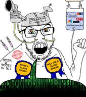 anger_mark angry antenna award bbc clothes cn cnn glasses hand hat intravenous_drip lgbt looking_at_you matrix needle npr open_mouth stubble text the_washington_post vaccine variant:feraljak zog // 1398x1582 // 333.6KB