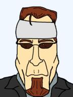 brown_hair closed_mouth glasses goatee postal postal_dude redraw soyjak sunglasses trenchcoat variant:markiplier_soyjak video_game white_skin // 600x800 // 33.8KB