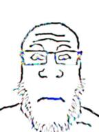 chromatic_aberration glowing light motion_blur neutral staring stubble subvariant:neutralplier variant:markiplier_soyjak // 600x800 // 29.1KB