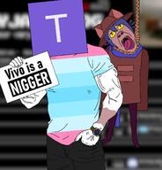2soyjaks blurred_background hanging holding_object meta:tagme muscular_male namefag_drama nigger no_face oneshot terry_crews(namefag) variant:bernd variant:cobson veiny // 1318x1373 // 245.3KB