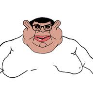 amerimutt brown_skin clothes ear fat glasses hair lips mutt open_mouth subvariant:branigger template tshirt united_states variant:brandon variant:meximutt white_background // 1674x1582 // 40.3KB