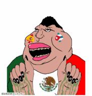 ace_of_spades blacked brown_skin coca_cola corrected eyelashes fat flag:cuba flag:mexico flag:spain grease hand hands_up jump lips lipstick meta:op_took_a_selfie_of_xerself meta:tagme mexico meximutt mouth_openth nails open_mouth satoko_houjou(namefag) subvariant:mexislut teeth variant:meximutt // 382x400 // 391.3KB