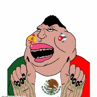 ace_of_spades blacked brown_skin coca_cola corrected eyelashes fat flag:cuba flag:mexico flag:spain grease hand hands_up jump lips lipstick meta:op_took_a_selfie_of_xerself meta:tagme mexico meximutt mouth_openth nails open_mouth satoko_houjou(namefag) subvariant:mexislut teeth variant:meximutt // 382x400 // 391.3KB