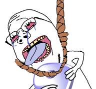 bloodshot_eyes g_(4chan) gentoo linux logo merge rope soyjak subvariant:wholesome_soyjak suicide technology variant:bernd variant:gapejak // 2314x2153 // 449.2KB