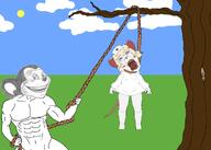 ack anthro artist:conservativewaluigi bloodshot_eyes buff crying female furry hanging lorna_(terrible_mouse) mouse muscles muscular_male nas:rape_rodent nurse open_mouth rape_rodent rat red_eyes rodent rope smile tear terrible_mouse tongue total_troonslop_death tree variant:bernd yellow_hair yellow_teeth // 1280x914 // 468.7KB