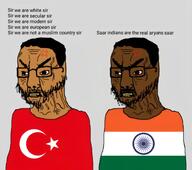 angry crescent_and_star flag:india flag:turkiye glasses grey_background low_quality nigger pajeet rotten_teeth shitskin text turkiye tvrkaryan unibrow variant:chudjak // 1895x1674 // 1.1MB