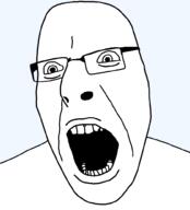 glasses no_eyebrows no_pupils no_stubble open_mouth shaved transparent_background variant:cobson // 905x1000 // 17.7KB