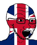 bald flag:united_kingdom glasses open_mouth soyjak stubble teeth variant:soyak // 644x800 // 33.2KB