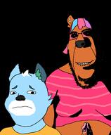 cyan_fur deer fox furfag furry groomed melody_nosurname orange_shirt penis pink_shirt rainbow_hair renny_ultrafox subvariant:hornyson tranny troon variant:cobson variant:gapejak // 1400x1701 // 170.4KB