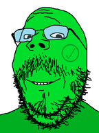 glasses green_skin happy meta:namefags moustache soycheckmark_(user) stubble variant:gapejak wholesome // 600x800 // 55.6KB