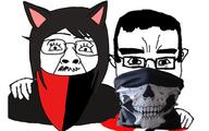 2soyjaks alunya anarchism anarcho-communism cat_ear chud_troon_alliance communism friendship leftypol nazism skull_mask swastika tranny variant:bernd variant:chudjak // 2048x1285 // 163.2KB