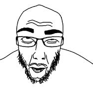 bald beard big_lips glasses nigger rolling_eyes soyjak template variant:unknown wrinkles // 633x647 // 16.0KB