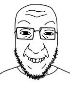 bald beard biting_lip clothes glasses horny looking_at_you smile smirk teeth variant:crimjak white_skin // 600x800 // 30.1KB
