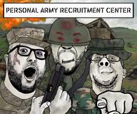 animated army glasses gun helmet holding_gun nigger open_mouth personal_army pointing pointing_at_viewer smile soyjak soyjak_trio2 stubble variant:cirrus variant:hot_sauce variant:reaction_soyjak // 2400x2000, 12.5s // 79.1MB