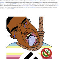 ack brown_skin hanging islamophobia nazi_swastika pedophile shitskin shooter subvariant:patrick variant:chudjak // 895x904 // 433.9KB