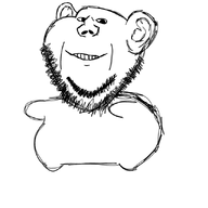 animated arm artist:crimsonvoidhydra1488 background beard dancing_swede ext=gif full_body reanimated redraw smile variant:impish_soyak_ears white_background // 640x640 // 298.3KB