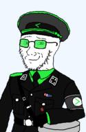 armband arrow bald cap clothes glasses hat military_cap military_hat military_uniform police_hat series:arrow_police smug stubble swastika thrembo tinted_glasses uniform variant:soyak // 309x475 // 28.5KB