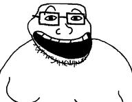 glasses looking_at_you obese rage_comic stubble trollface variant:meximutt // 768x592 // 14.8KB