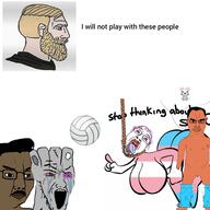 angry black_eye bloodshot_eyes brown_skin closed_mouth country crying flag flag:transgender_pride_flag glasses hair india indian mustache open_mouth politics russia soyjak stop_thinking_about_sex stretched_mouth stubble variant:chudjak variant:soyak vatnik // 960x960 // 273.4KB