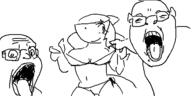 bikini bra ear female fish furry glasses hair lingerie oekaki open_mouth redraw shark soyjak underpants variant:two_pointing_soyjaks // 500x250 // 19.2KB