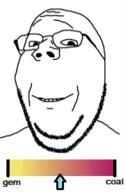 animated arrow coal gem glasses gradient happy sad slider soyjak stubble subvariant:wholesome_soyjak text variant:gapejak // 197x301 // 21.7KB