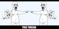 4chan animated anti_soyjak arm bloodshot_eyes crying cying glasses hand large_eyebrows leg moving multiple_soyjaks open_mouth pointing reddit shaking soy_duel soyjak soyjak_trio stretched_mouth stubble subvariant:pol_face text this_thread variant:a24_slowburn_soyjak variant:bernd variant:chudjak variant:gapejak variant:markiplier_soyjak variant:soyak variant:tony_soprano_soyjak // 2011x1006 // 242.6KB