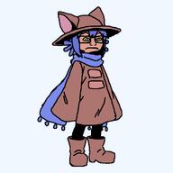 animal anthro boots brimmiest_comments_section☣️☣️☣️_do_not_enter☣️☣️☣️ cat cat_ear closed_mouth full_body glasses niko_(oneshot) op_here_im_a_trans_woman_from_ohio purple_hair robe scarf standing subvariant:neutralplier tan_skin transparent_background variant:markiplier_soyjak video_game yellow_sclera // 1024x1024 // 23.4KB