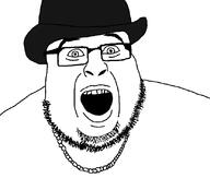 badlandschugs burp chain glasses open_mouth stubble teeth variant:chugson youtuber // 829x704 // 18.1KB