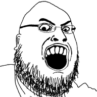 angry ear glasses open_mouth soyjak stubble variant:fatjak // 915x915 // 46.6KB