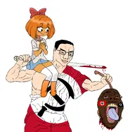 beheading brown_skin meta:tagme mymy_(ongezellig) nazbol ongezellig variant:chudjak variant:isaac white_skin // 2500x2462 // 788.4KB