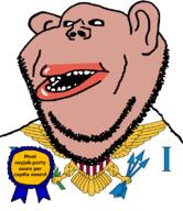 amerimutt award black_sclera brown_skin clothes eagle ear flag flag:virgin_islands lips mutt open_mouth per_capita soyjak soyjak_party state stubble subvariant:impish_amerimutt text united_states variant:impish_soyak_ears virgin virgin_islands // 685x793 // 108.7KB