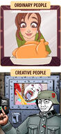2soyjaks anhero artist:curtsibling bloodshot_eyes bright_side button chicken cooking creative_people dragon drawing fire gas gas_chamber glasses hanging helmet meme noose open_mouth oven rope smirk swastika tranny uniform variant:bernd variant:chudjak woman // 650x1415 // 661.7KB