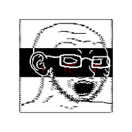 3d 3dgifmaker animated cube ear glasses moving_eyes multiple_eyes open_mouth rotating schizo soyjak stubble variant:markiplier_soyjak variant:soyak // 200x200 // 2.2MB
