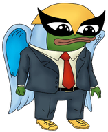 amphibian animal belt closed_mouth clothes frog full_body green_skin harvey_birdman lips mask nas nas:pepe necktie pepe pepe_the_frog shoe subnas:apu suit superhero transparent_background wing // 959x1176 // 727.8KB