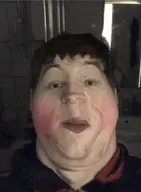 bigsneedson_(faggot) blush brown_eyes brown_hair irl mick olive_skin realistic sneedson subvariant:hunky_twink_sex_machine uncanny variant:alicia // 519x705 // 81.4KB