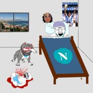 baby bed blood calm football glasses gore maradona napoli neaples pitbull rita_de_crescenzo sleeping stubble variant:feraljak variant:impish_soyak_ears variant:soyak white_background white_skin // 5000x5000 // 6.5MB