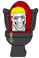 1_year_on_bald_men_with_glasses_website award closed_mouth crazed glasses gums hair happy series:skibidi_soyjaks skibidi skibidi_toilet stretched_mouth stretched_nose stubble teeth text toilet variant:feraljak white_background white_skin yellow_hair // 1000x1494 // 42.3KB